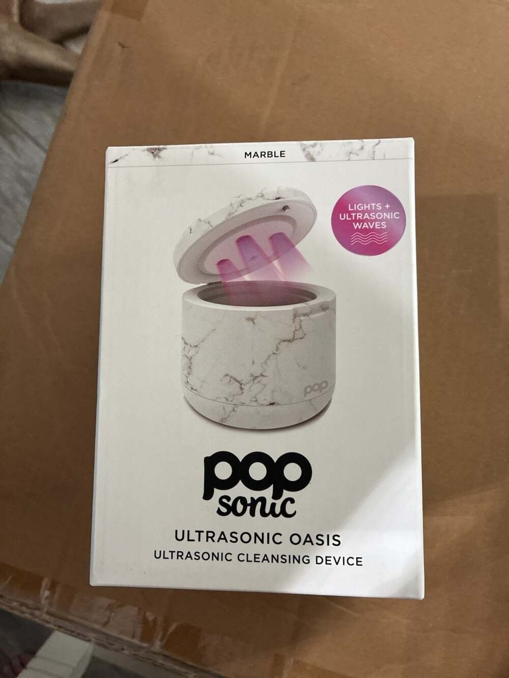 Pop Sonic Ultrasonic Oasis Ultrasonic Cleansing Device - Marble